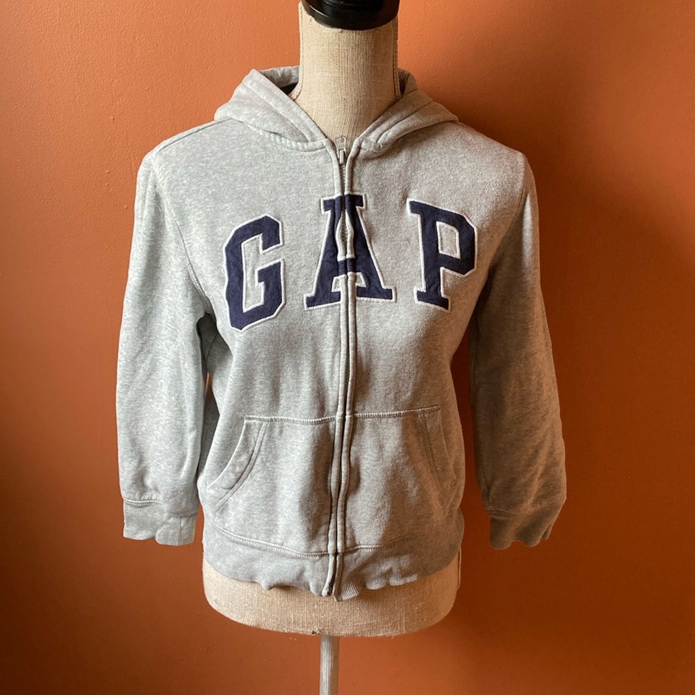 GAP Kids Light Gray Zip-Up Hoodie